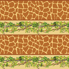 Watch them Grow Giraffe & Vine Stripe