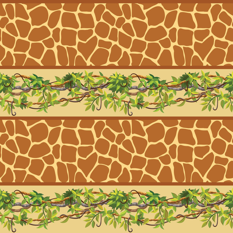 Watch them Grow Giraffe & Vine Stripe