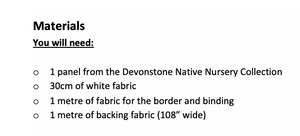 Native Nursery Panel PDF Quilt Pattern
