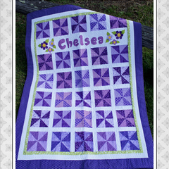 Purple Pinwheel PDF Quilt Pattern