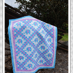 Baby Blue Irish Chain PDF Quilt Pattern