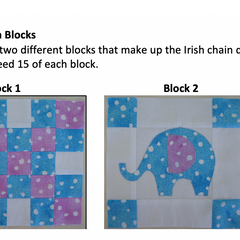 Baby Blue Irish Chain PDF Quilt Pattern