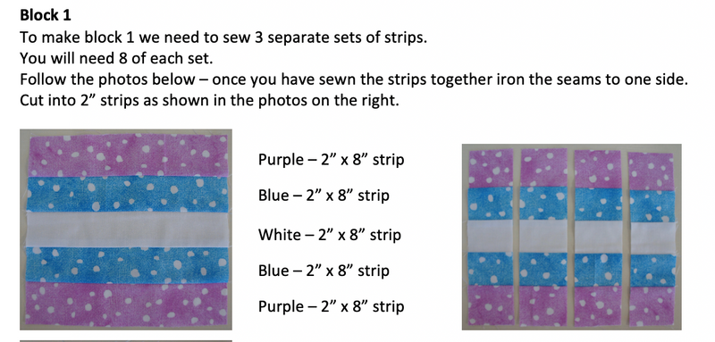 Baby Blue Irish Chain PDF Quilt Pattern