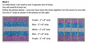Baby Blue Irish Chain PDF Quilt Pattern