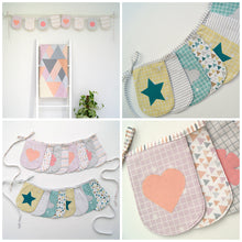 Load image into Gallery viewer, Applique Bunting Paper Pattern