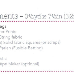 Applique Bunting Paper Pattern