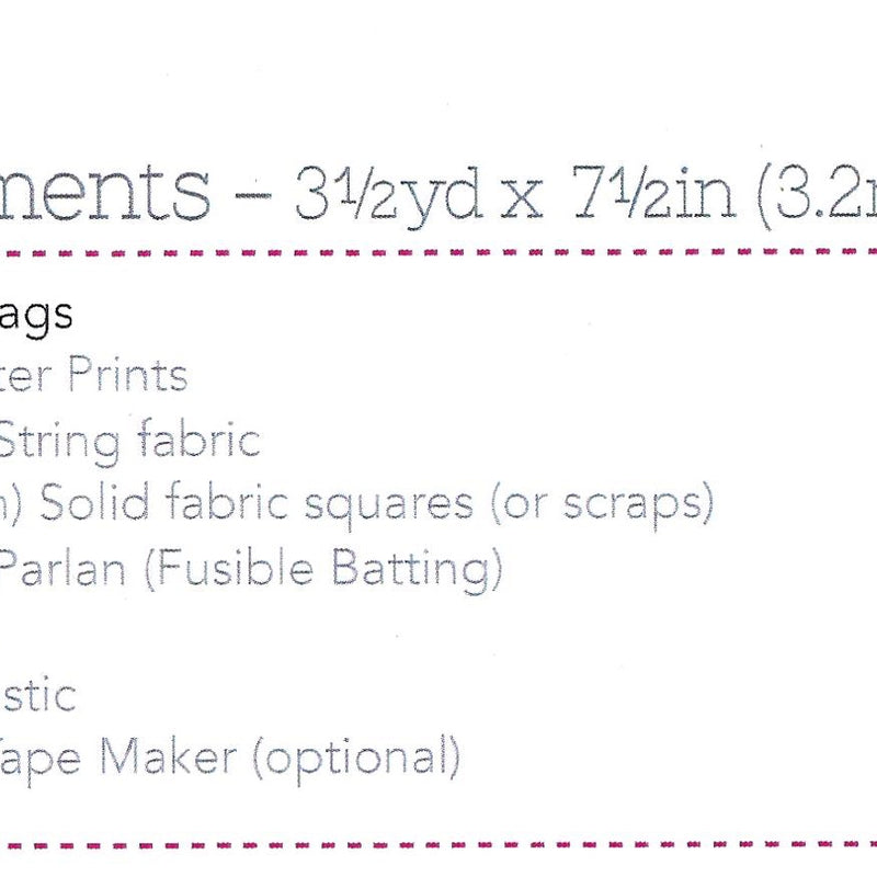 Applique Bunting Paper Pattern