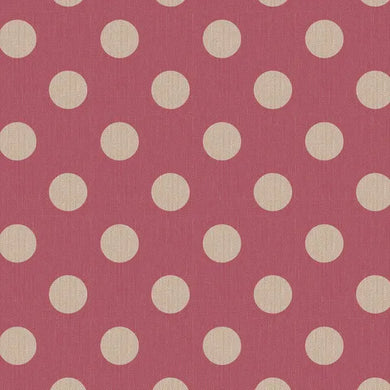 Tilda Chambray Dots - Burgundy