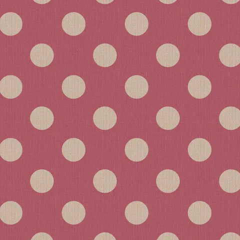 Tilda Chambray Dots - Burgundy