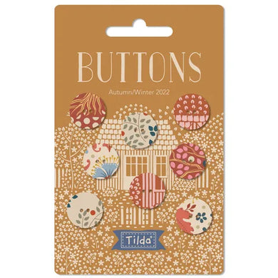 Tilda Hometown Buttons - 8 pack - Rust