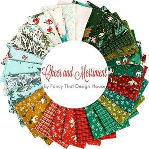 Cheer & Merriment - Fat Quarter Bundle – 29 pieces + panel