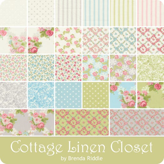 Cottage Linen Closet - Charm Squares