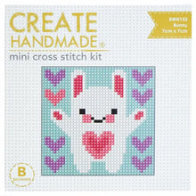 Load image into Gallery viewer, Create Handmade Mini Cross Stitch Kit - Rabbit