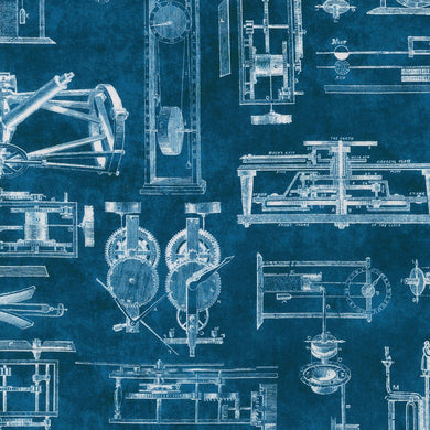 Instrument of the Hours - Clock Diagram in Blue