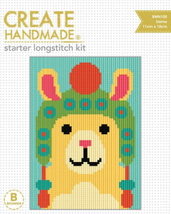 Create Handmade Starter Long-Stitch Kit - Llama
