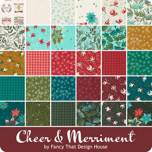 Cheer & Merriment - Fat Quarter Bundle – 29 pieces + panel