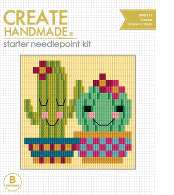 Create Handmade Starter Needlepoint Kit - Cactus