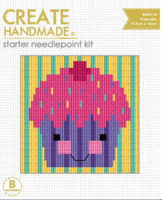 Create Handmade Starter Needlepoint Kit - Cupcake