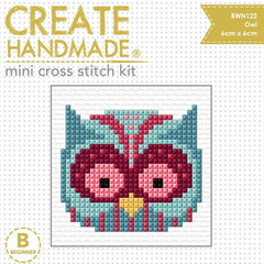 Create Handmade Mini Cross Stitch Kit - Owl