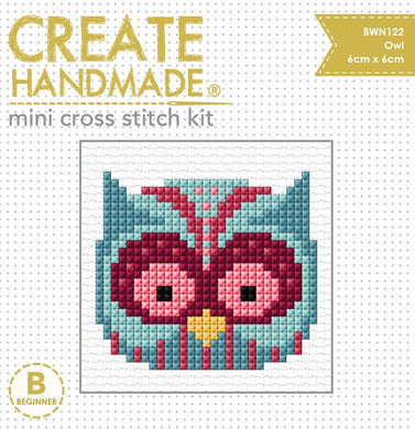 Create Handmade Mini Cross Stitch Kit - Owl (on sale)