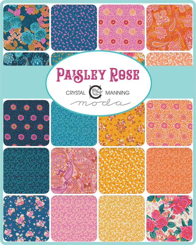 Paisley Rose - Charm Squares