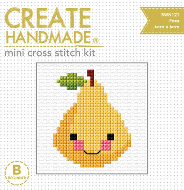Create Handmade Mini Cross Stitch Kit - Pear (on sale)