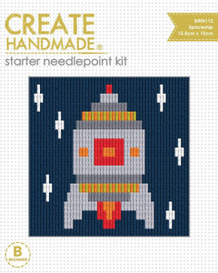 Create Handmade Starter Needlepoint Kit - Spaceship