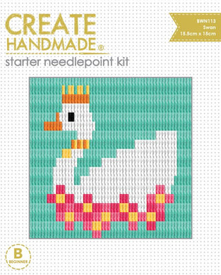 Create Handmade Starter Needlepoint Kit - Swan