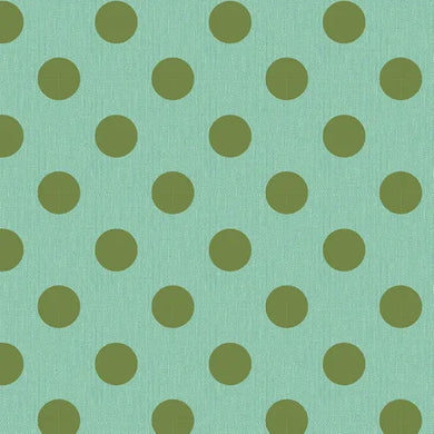 Tilda Chambray Dots - Teal Green