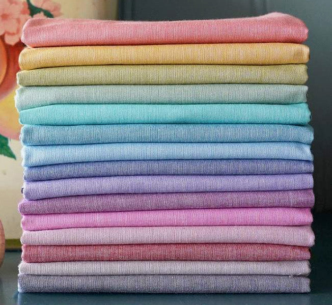 Tilda Chambray Fat Quarter Bundle - 15 pieces