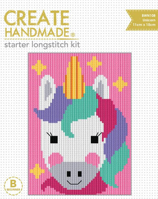 Create Handmade Starter Long-Stitch Kit - Unicorn