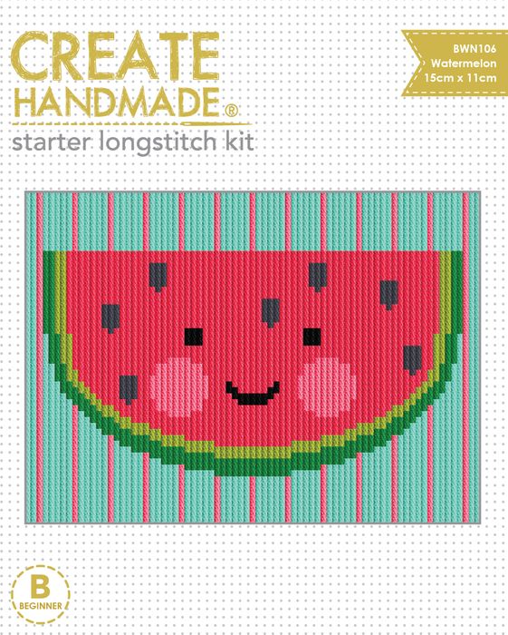 Create Handmade Starter Long-Stitch Kit - Watermelon